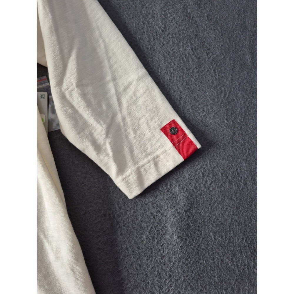 NWT ALI MILES Sz PL Ivory Cowl Neck Colorblock Lagenlook 3/4 Sleeves Tunic Top - Picture 4 of 11